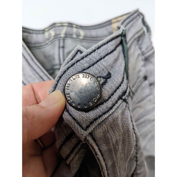 575 Los Angeles Straight Gray Designer Jeans 26 - Picture 2 of 16